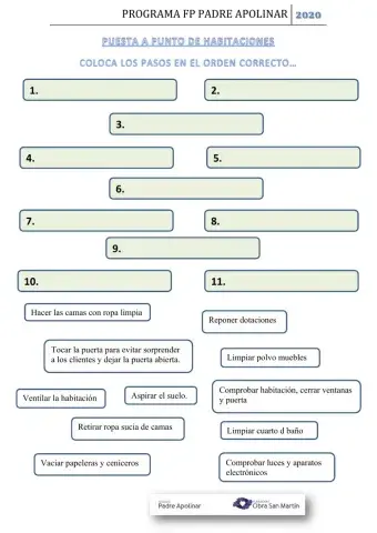 Puesta a punto habitaciones hotel