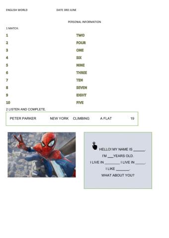 Personal information