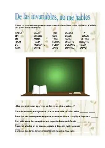 De las invariables no me hables