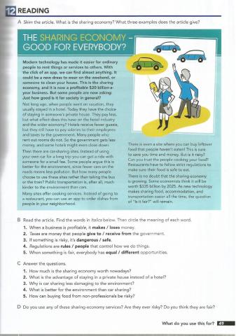 Reading - The sharing economy