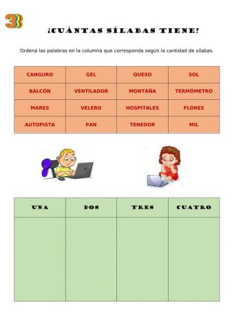 ¿Cuántas sílabas tiene?