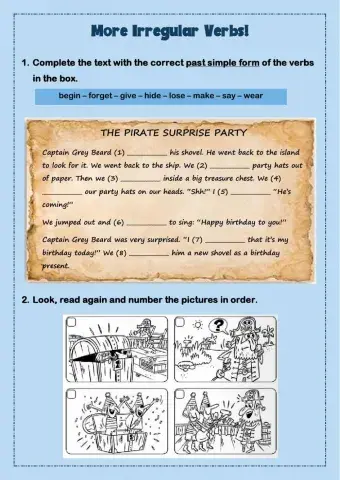 More Simple Past Irregular Verbs