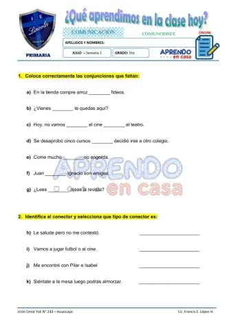 Prac. Conectores Coordinantes