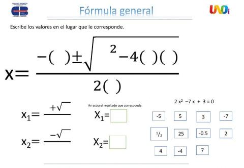 Ecuaciones cuadráticas