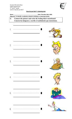 How do you feel ?  3