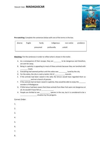 Trailer Task - Madagascar