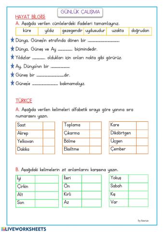 Günlük çalışma 46