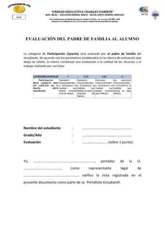 EVALUACIÓN PADRE DE FAMILIA