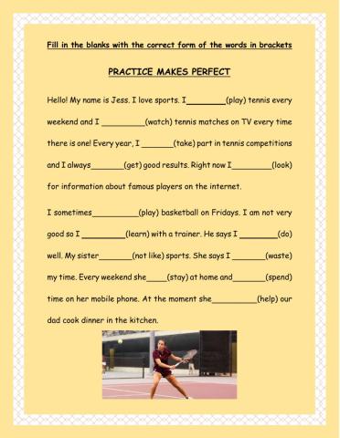 Present simple and Present continuous