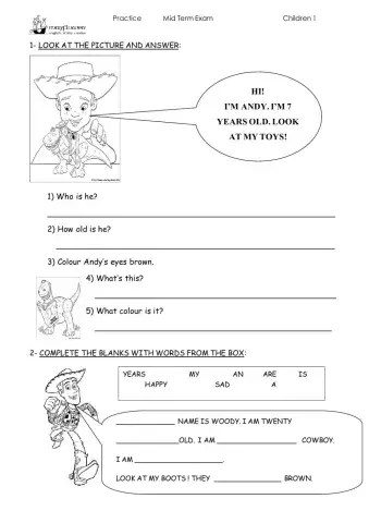 CHILDREN 1 - MID YEAR PRACTICE 5