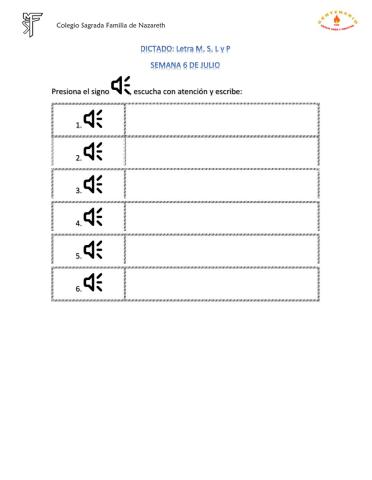 Dictado m l s p 6 de julio