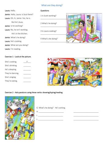 Present Continuous easy