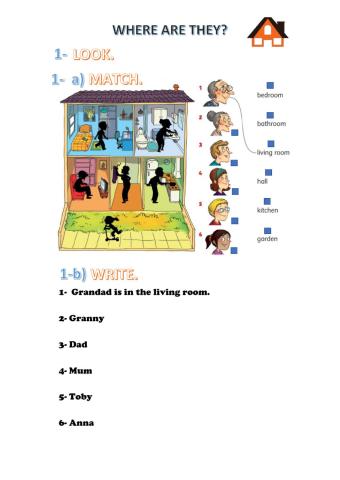 Parts of the House - worksheet 2