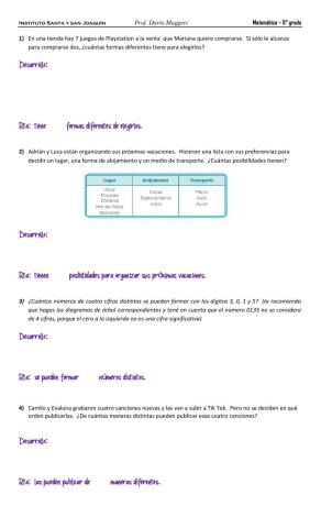 Conteo y combinatoria
