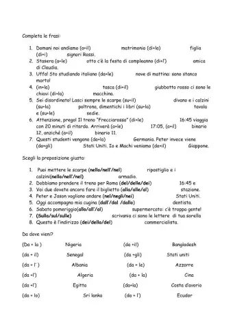 Preposizioni articolate