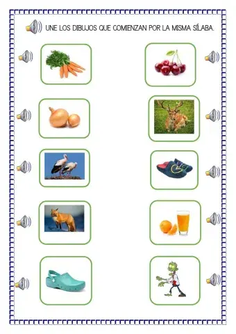 Palabras que comienzan con el sonido z