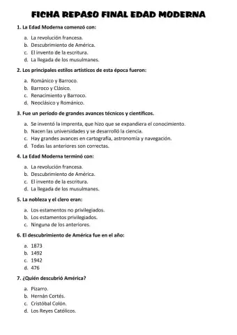 Repaso-control final edad moderna