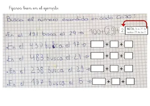 Busca el número escondido