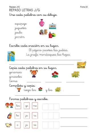 Lectoescritura-Ficha 22-Repaso J-G