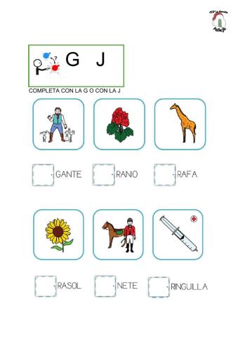 Completa con Go con J