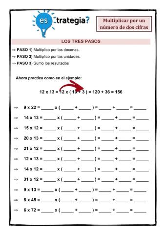 Multiplicar por dos cifras
