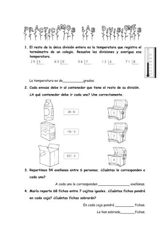 Practicamos las divisiones