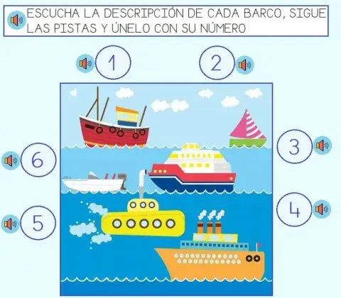 Adivina cada barco por su descripción