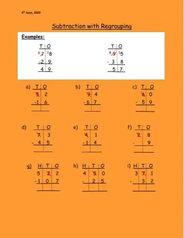 Subtraction with Regrouping