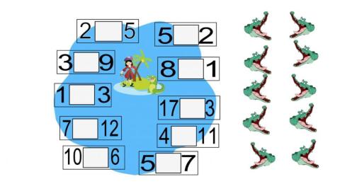 Mayor y menor cocodrilos