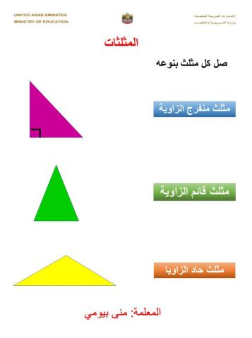 تصنيف المثلثات