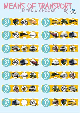 Means of transport - listen and choose