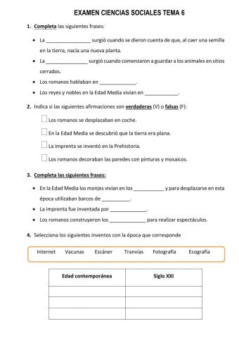 Examen tema 6 C. Sociales