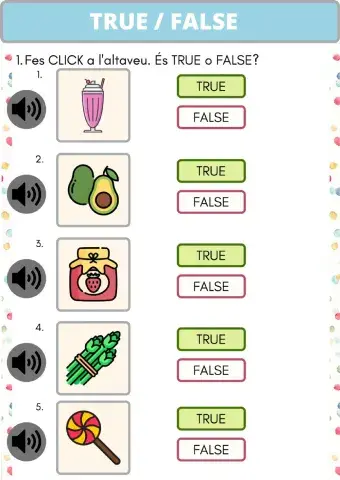 True - False Food 2