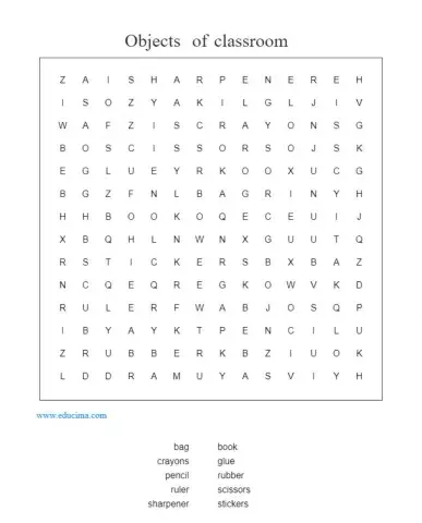 Objects of classroom