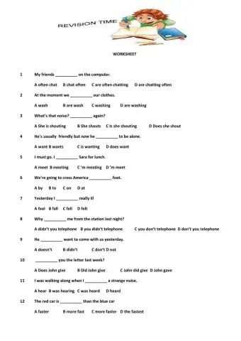 Worksheet- Revision