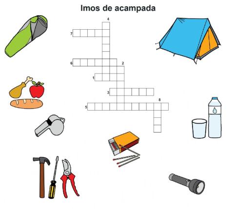 Crucigrama: Imos de acampada
