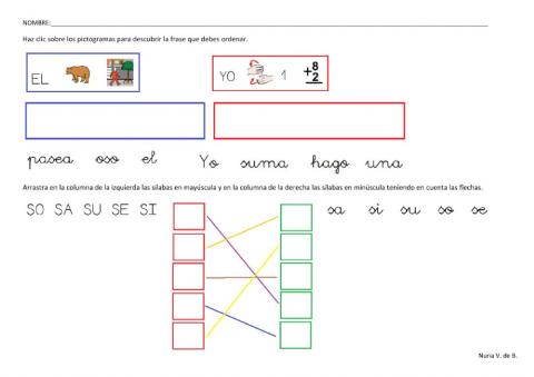 Prelectura. silabas sa se si so su