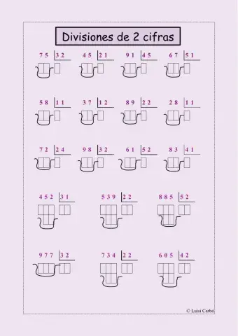 Divisiones de dos cifras 2