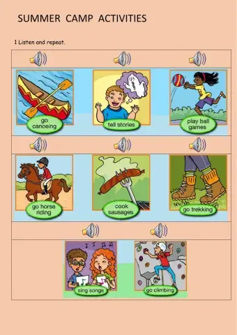 Summer camp activities