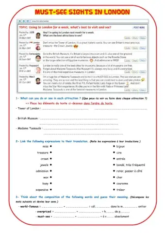 Must-see sights in London