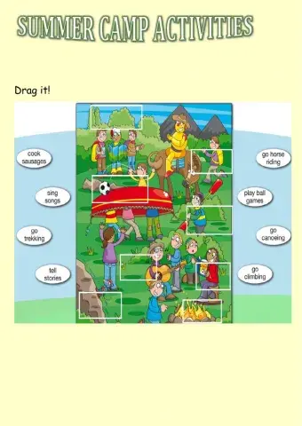 Summer camp activities