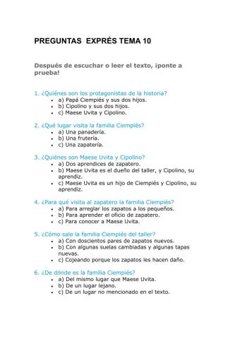 Preguntas exprés tema 10