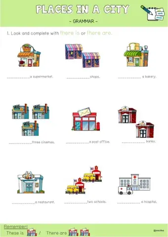 Places - There is- There are