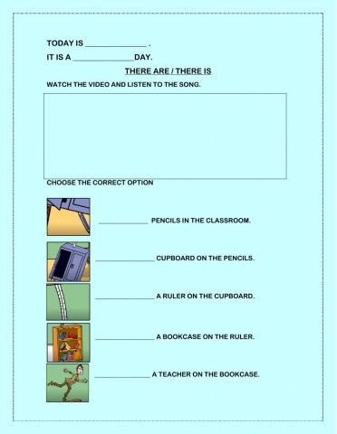 THERE ARE PENCILS IN THE CLASSROOM