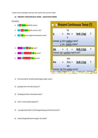 Present  C tense and Question Forms
