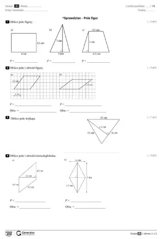 -Sprawdzian - pola figur