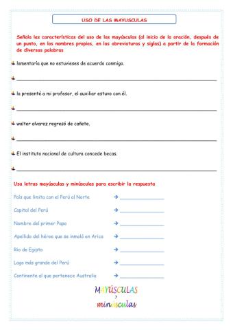 Mayúsculas 1