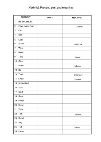 Verbs