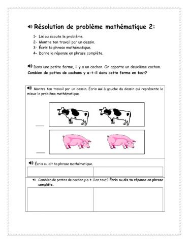 Résolution de problème mathématique 2