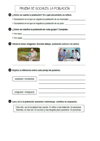 Prueba  La población